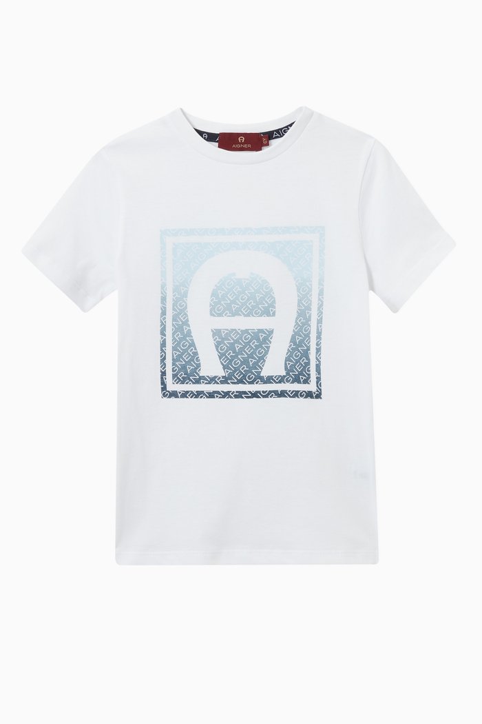

Ombre Logo T-shirt in Jersey, White
