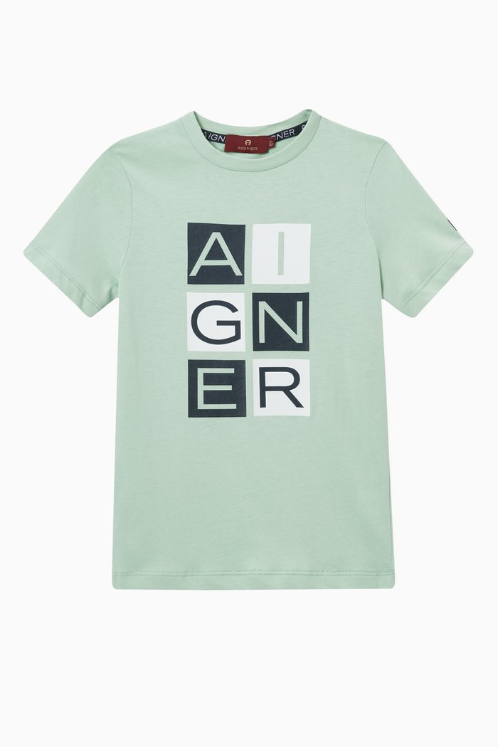 

Logo T-shirt in Jersey, Green