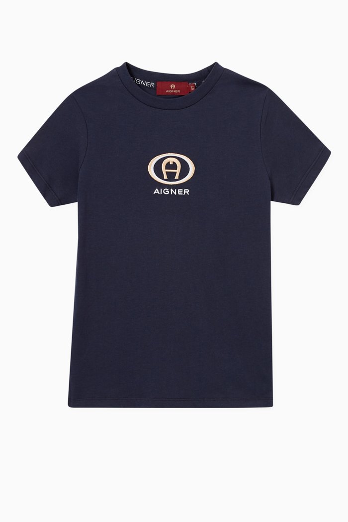 

Logo T-shirt in Cotton, Blue