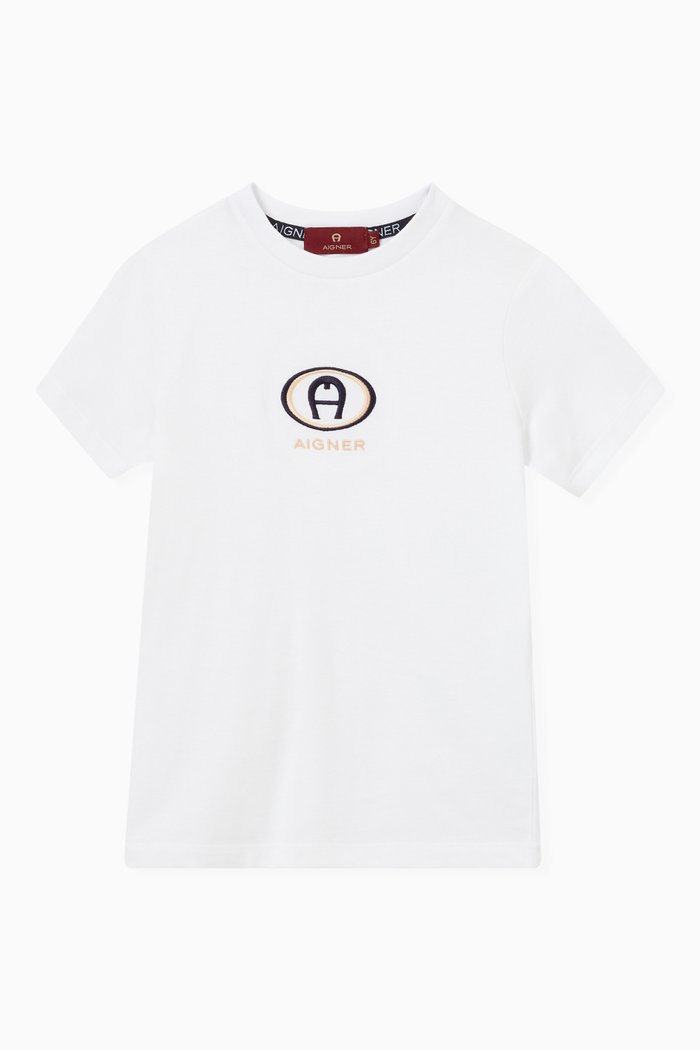 Logo T-shirt in Cotton, White