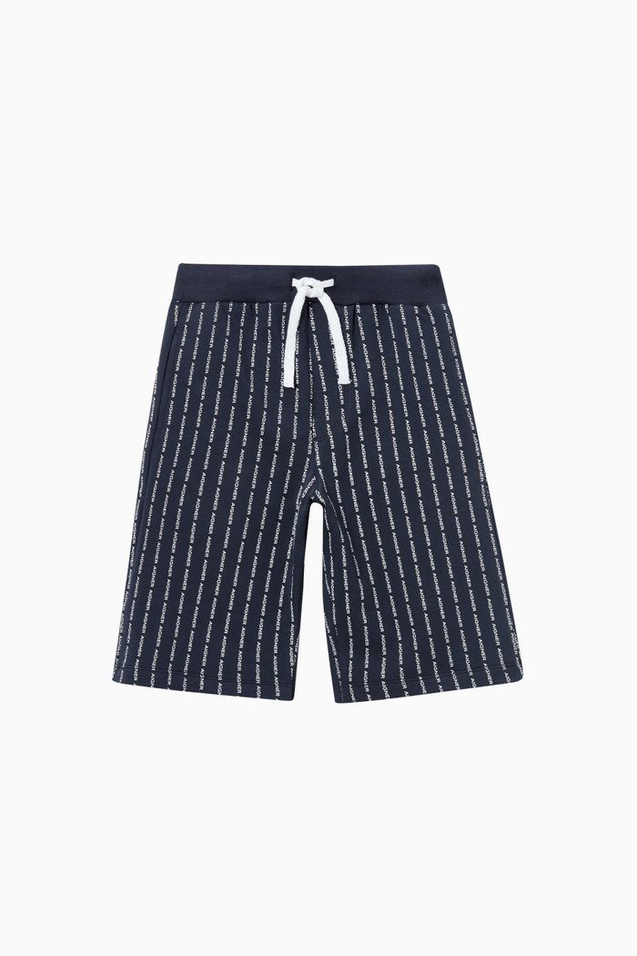 

Logo Stripe Shorts in Cotton, Blue