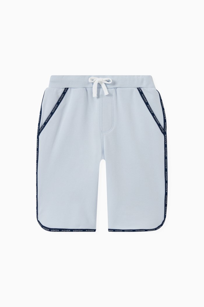 

Logo Tape Shorts in Cotton, Blue
