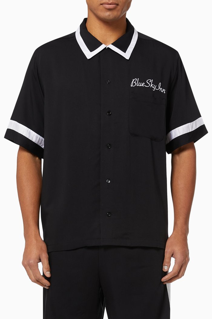 

Waiter Shirt in Viscose, Black