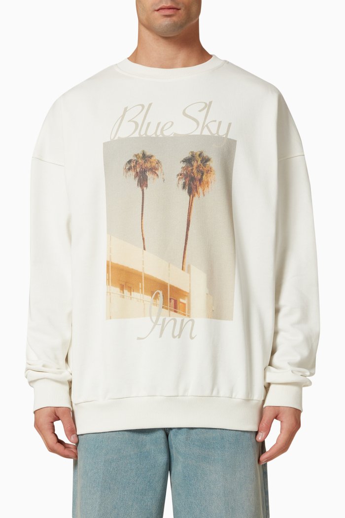 

Palms Sweatshirt in Cotton, Neutral