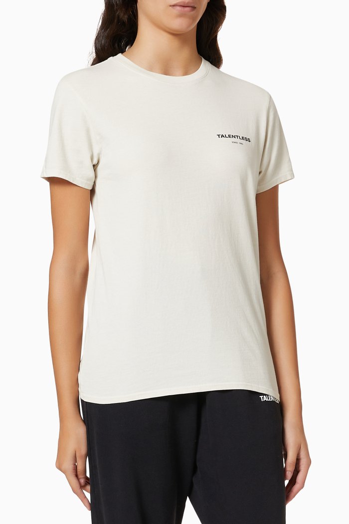 

Circle Logo T-shirt in Cotton Jersey, Neutral