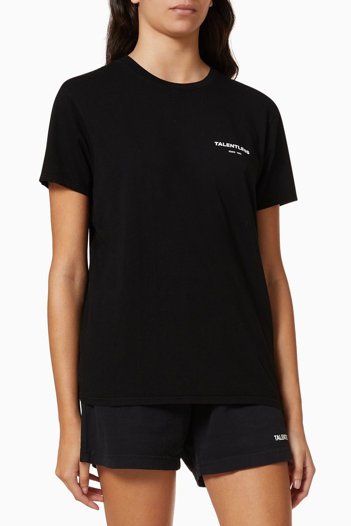 

Circle Logo T-shirt in Cotton Jersey, Black