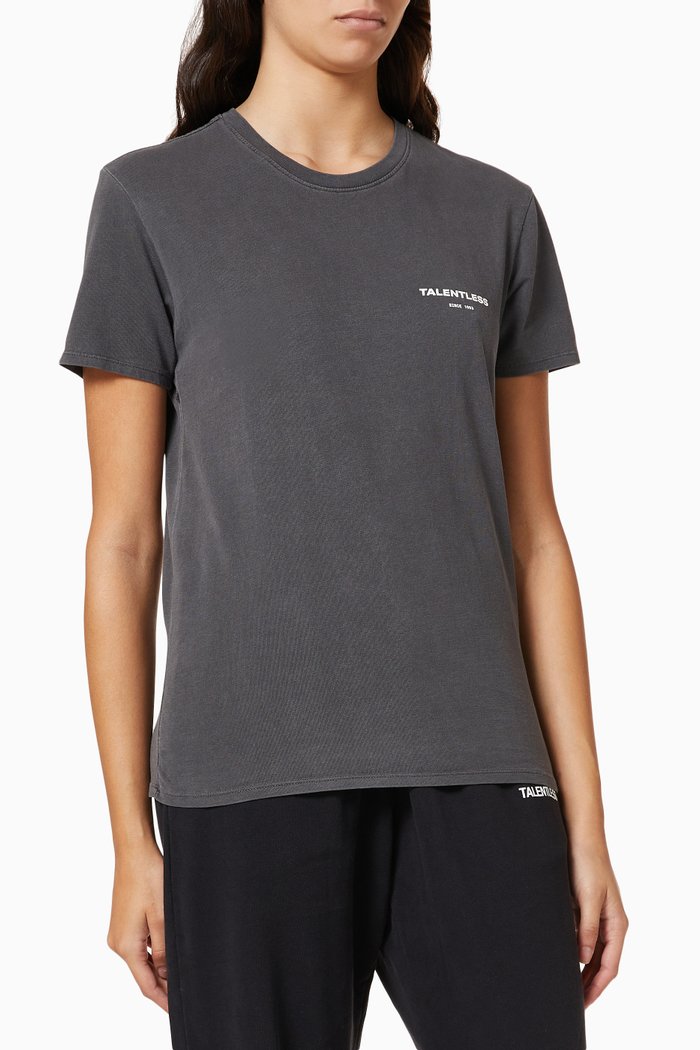 

Circle Logo T-shirt in Cotton Jersey, Grey