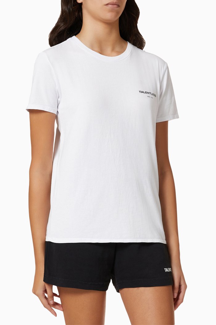

Circle Logo T-shirt in Cotton Jersey, White