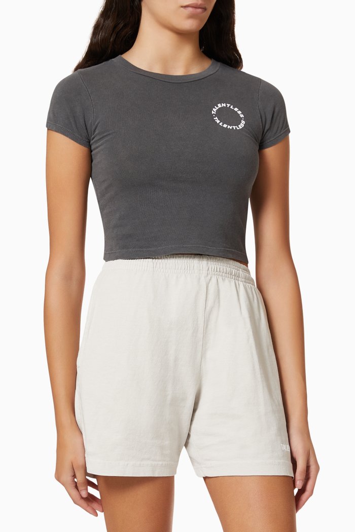 

Circle Logo Baby T-shirt in Cotton Jersey, Grey