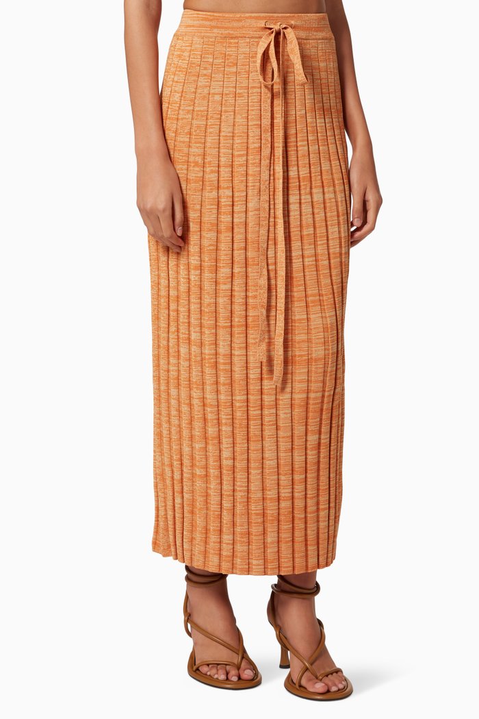

Retrospective Knit Midi Skirt, Yellow