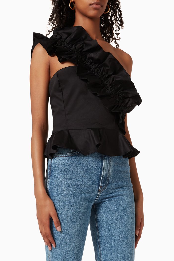

Tokio Top in Cotton Poplin, Black