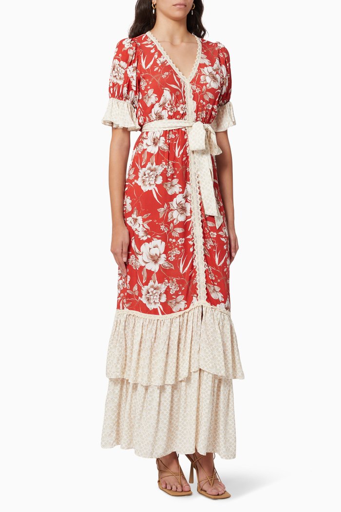 

Flapper Dress in Viscose, Red