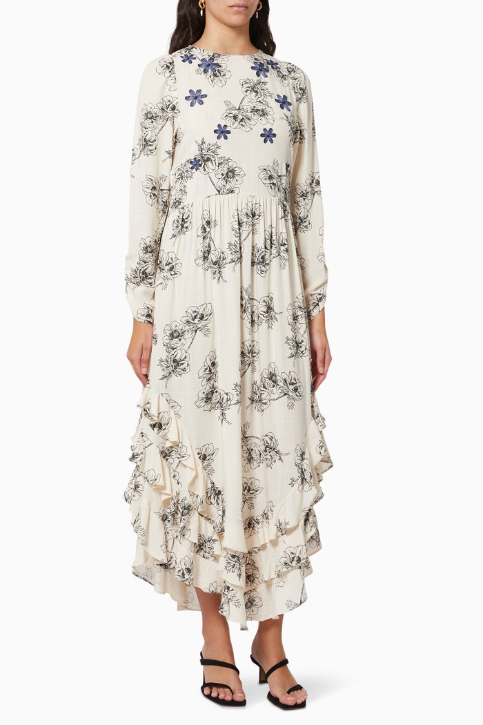 

Zelda Dress in Viscose, Neutral
