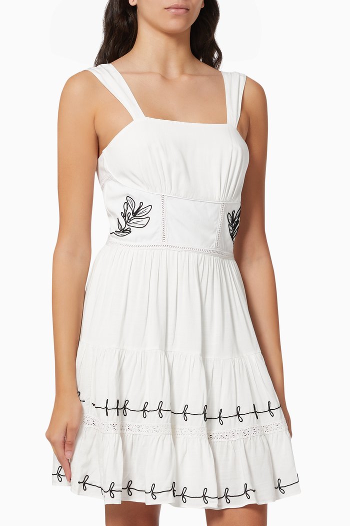 

Indira Dress in Viscose, White