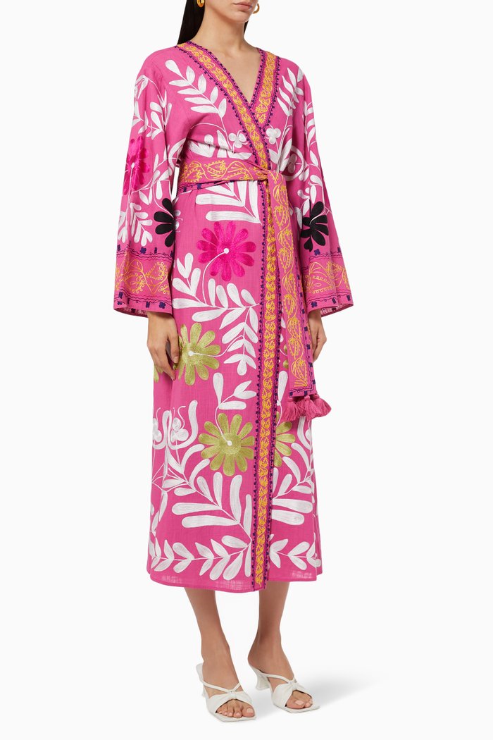 

Dalie Belted Kaftan, Pink