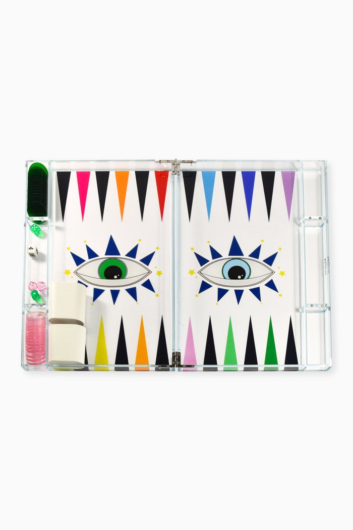 

Rainbow Evil Eye Backgammon Board, Multicolour
