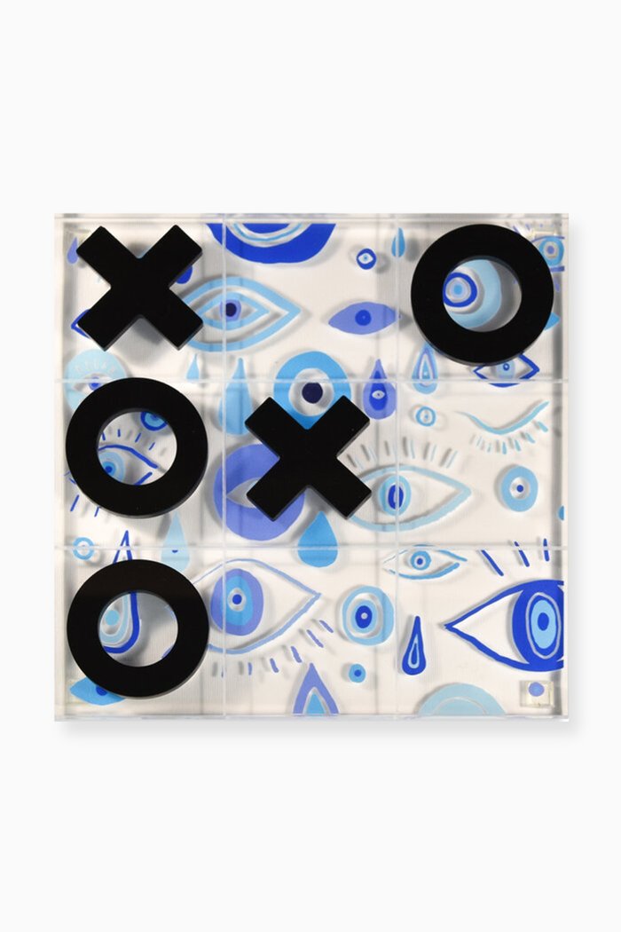 

Evil Eye Tic Tac Toe Board, Blue