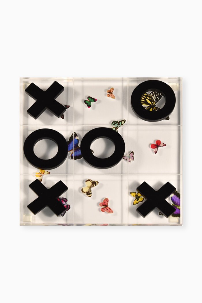 

Butterfly Tic Tac Toe Board, White