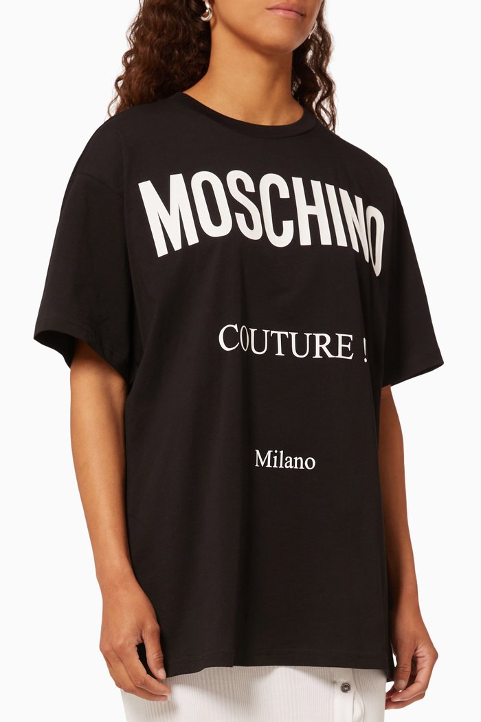 

Couture Logo T-shirt in Cotton, Black
