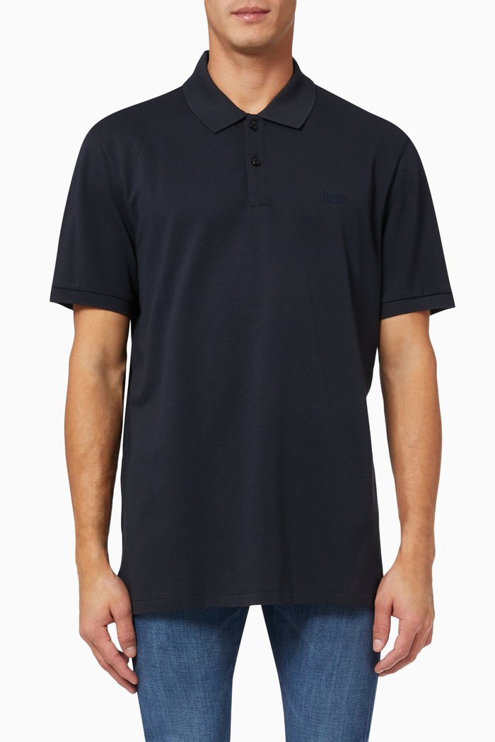 

Pallas Polo T-shirt in Cotton, Blue
