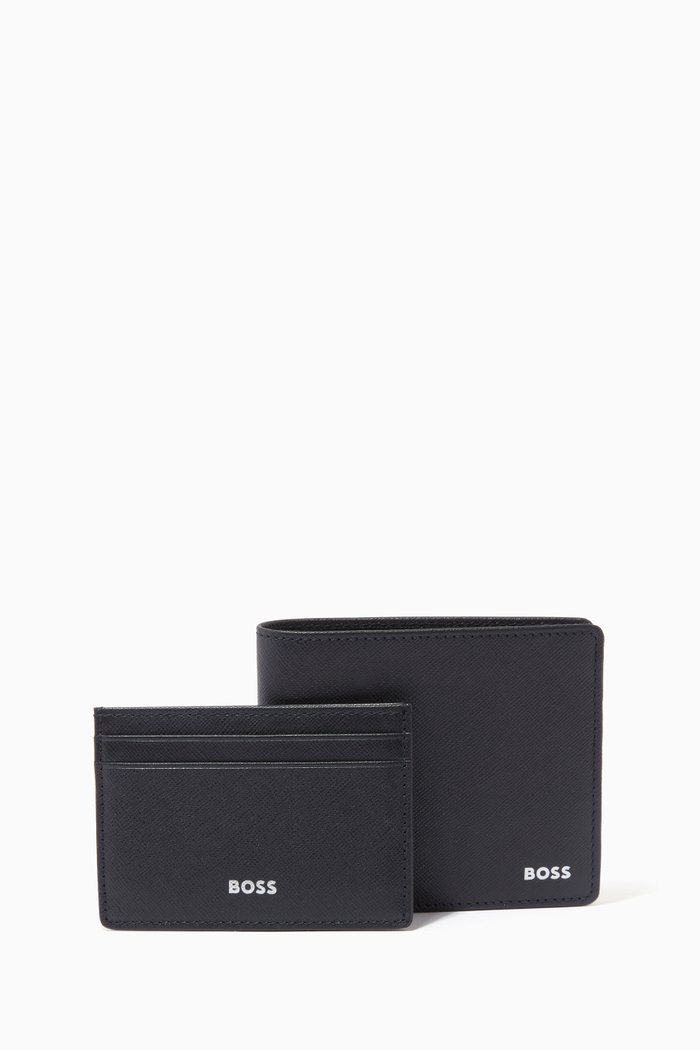 

Wallet & Cardholder Set in Leather, Blue