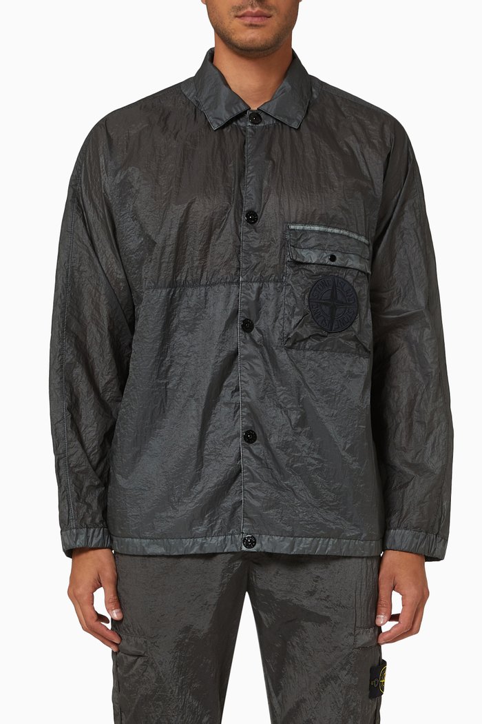 

Overshirt in Nylon, Grey