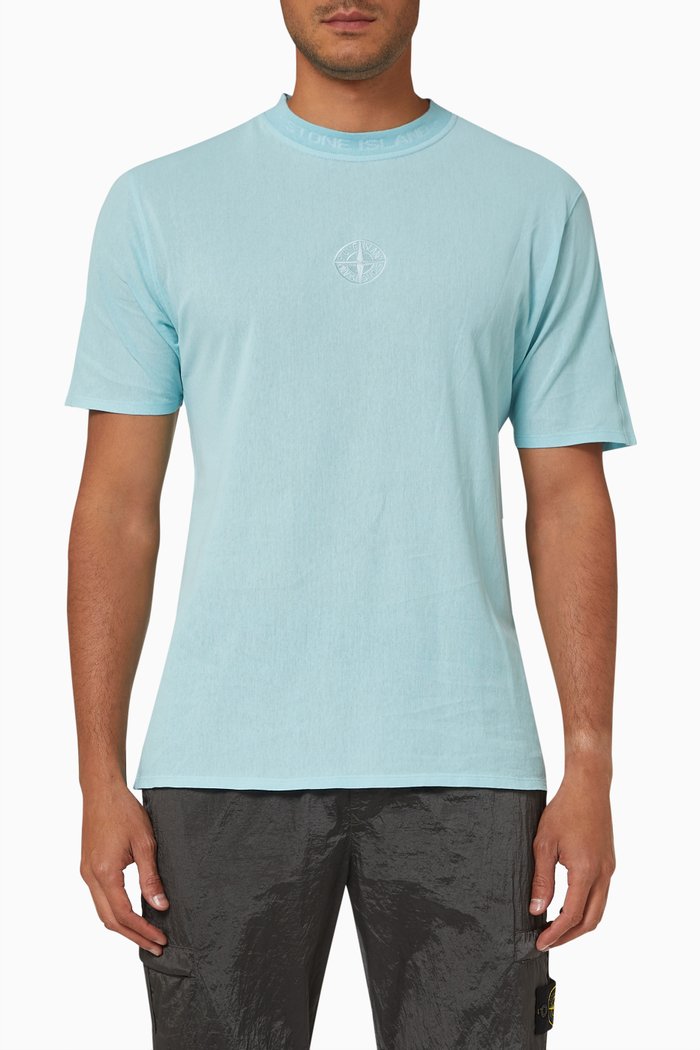 

Compass Logo T-shirt in Cotton, Blue