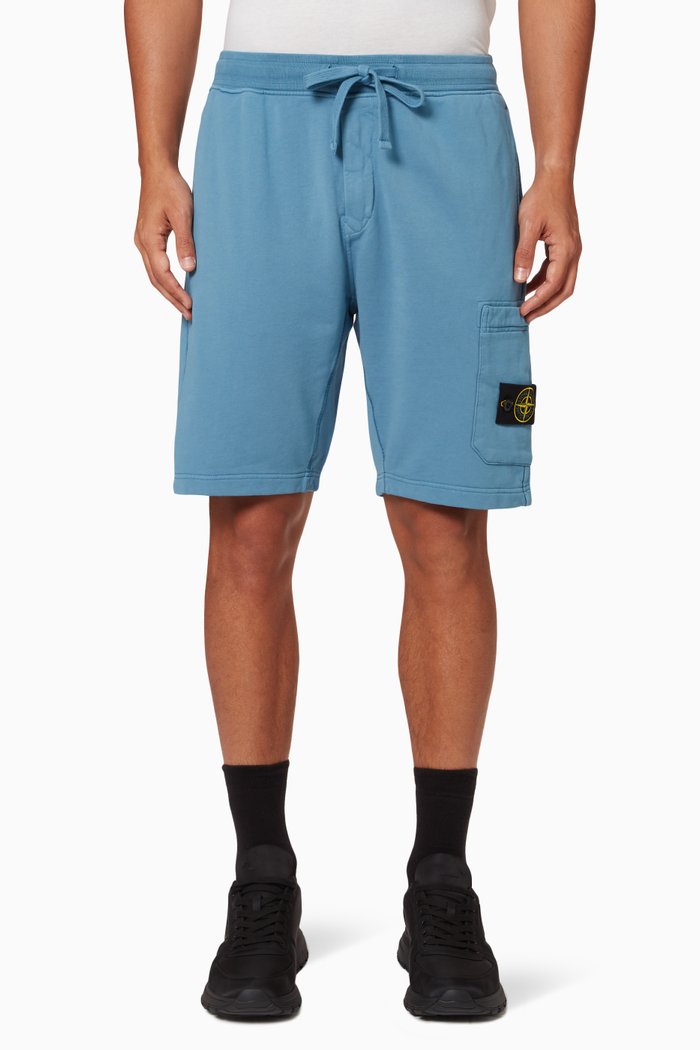 

Compass Logo Shorts in Fleece, Blue