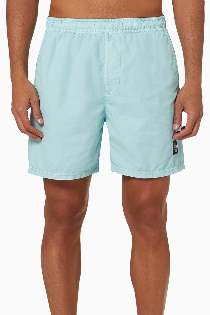 Swim Shorts in Nylon, Blue