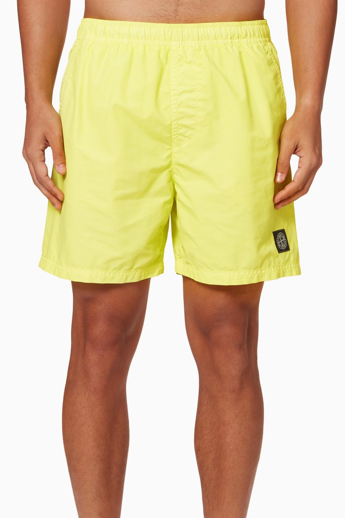 Shorts in Nylon, Yellow