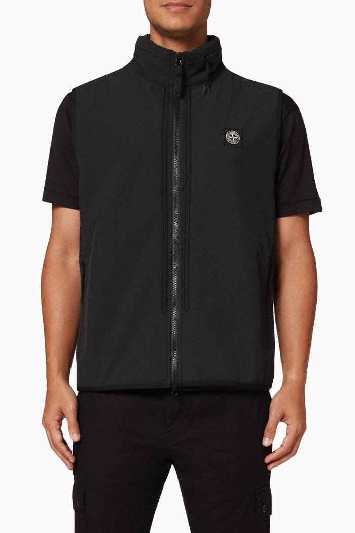 

Logo Patch Waistcoat in Nylon, Black