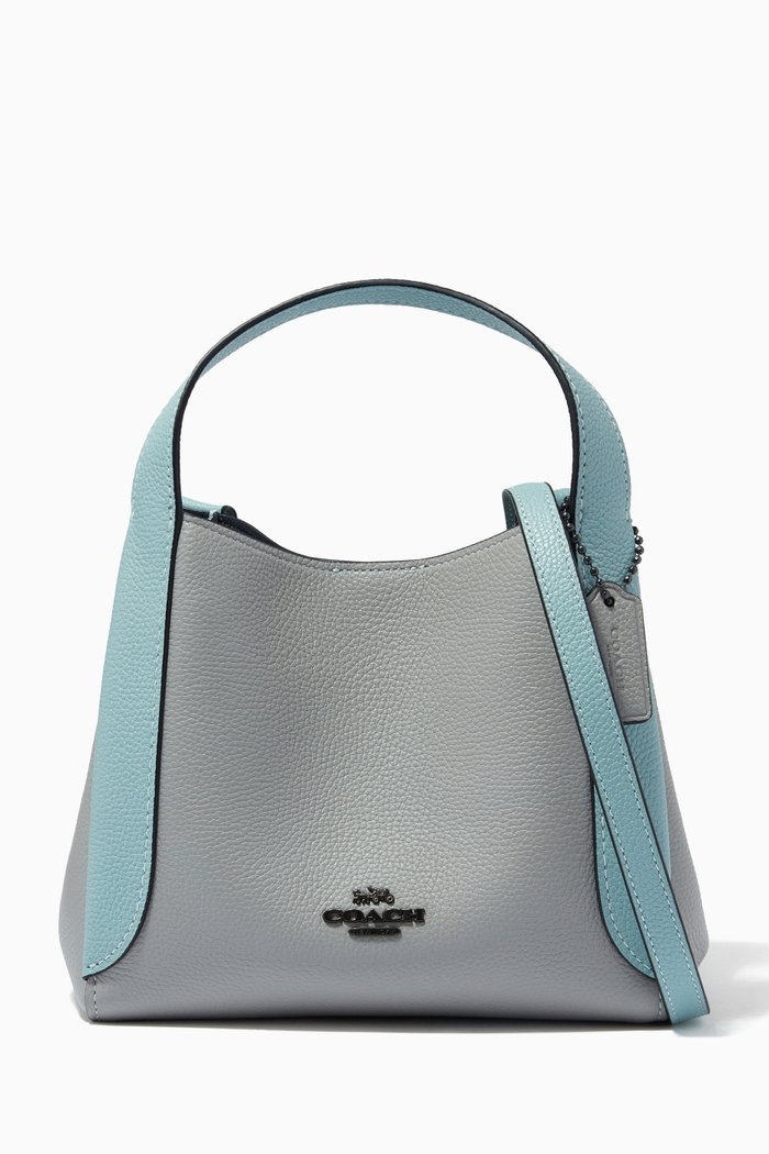 

Hadley Hobo 21 Bag in Colourblock Pebble Leather, Grey