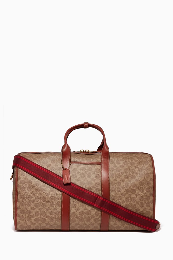 

Gotham Duffle Bag in Signature Canvas, Brown