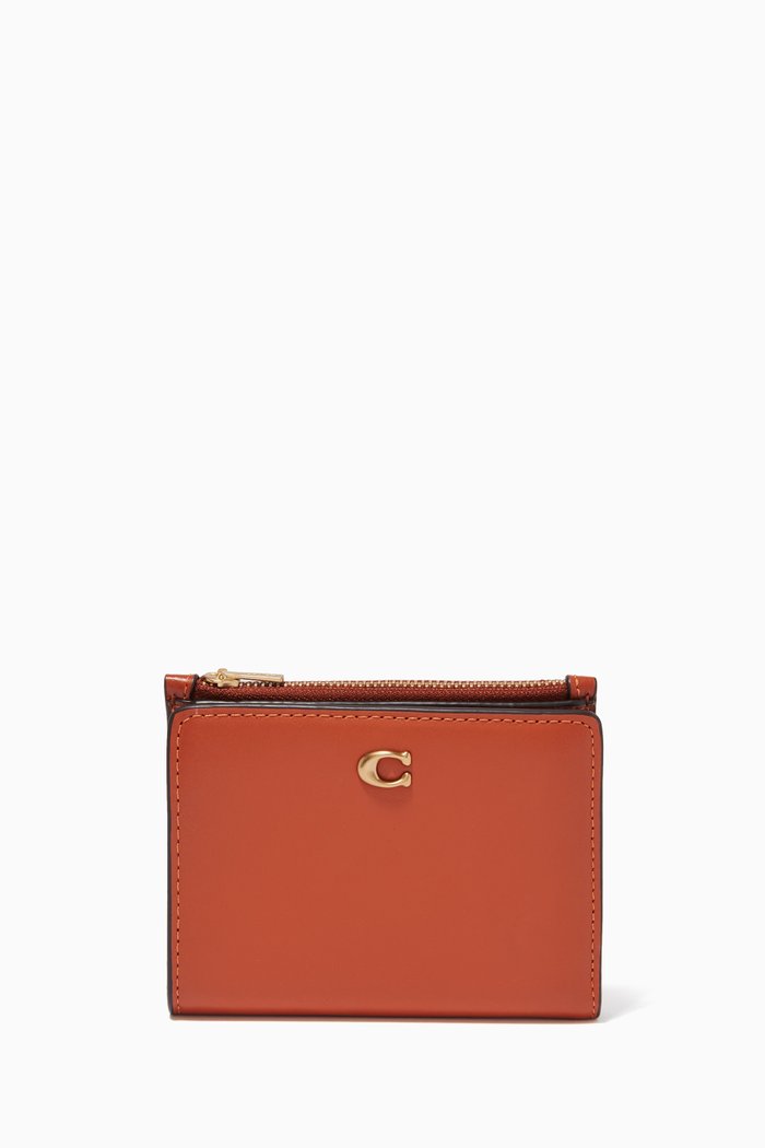

Bi-fold Wallet in Leather, Red