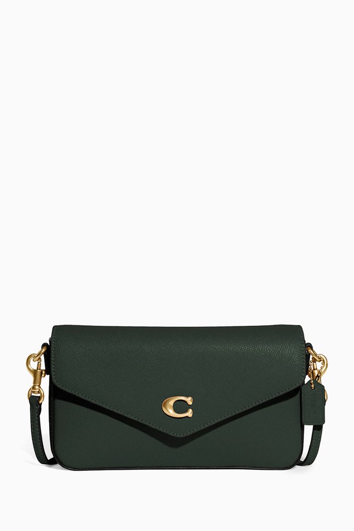 

Wyn Crossbody in Crossgrain Leather, Green