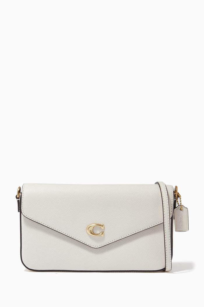 

Wyn Crossbody in Crossgrain Leather, White