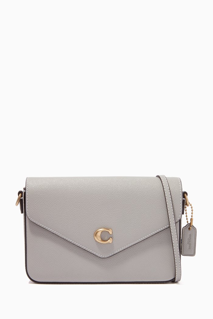 

Wyn Crossbody in Crossgrain Leather, Grey