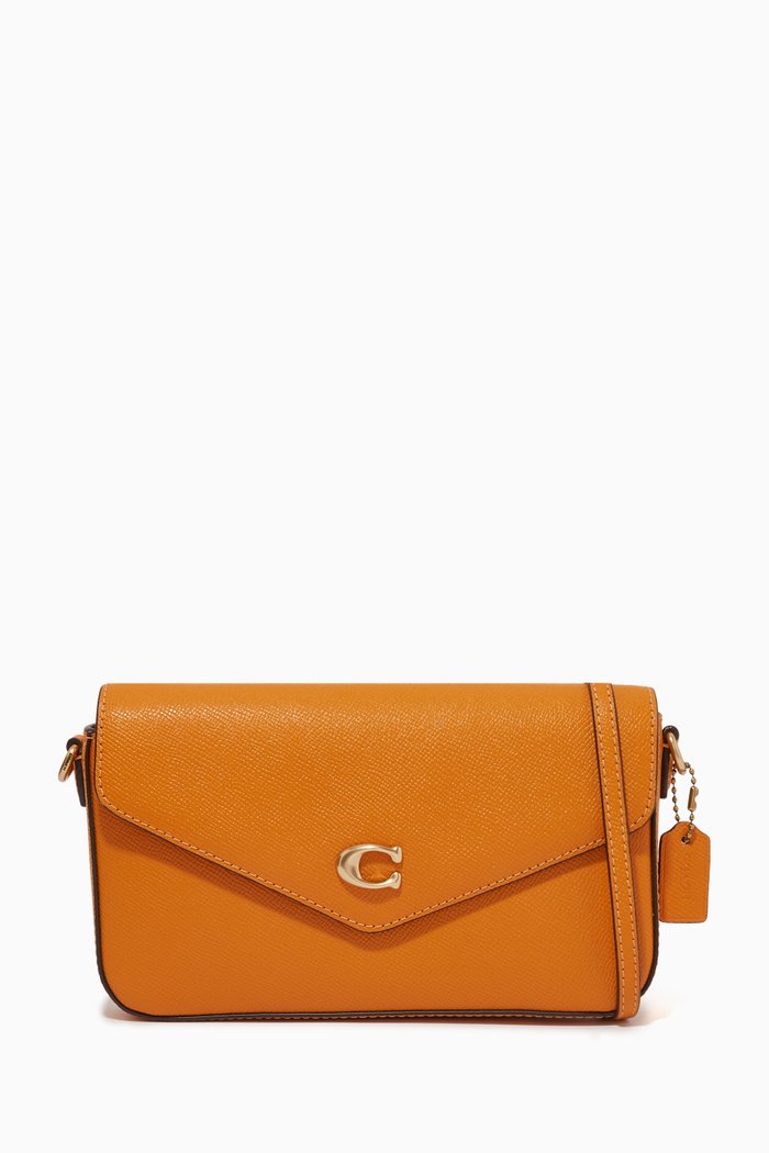 

Wyn Crossbody in Crossgrain Leather, Orange