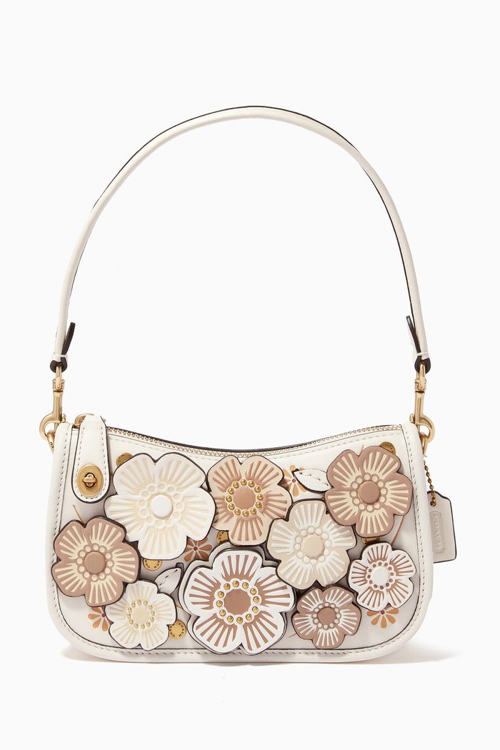 

Swinger 20 Bag in Tear Rose Leather, White