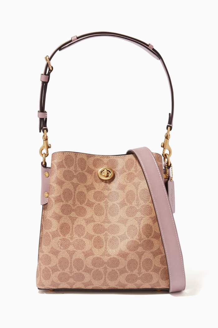 

Willow Bucket Bag in Signature Canvas, Purple