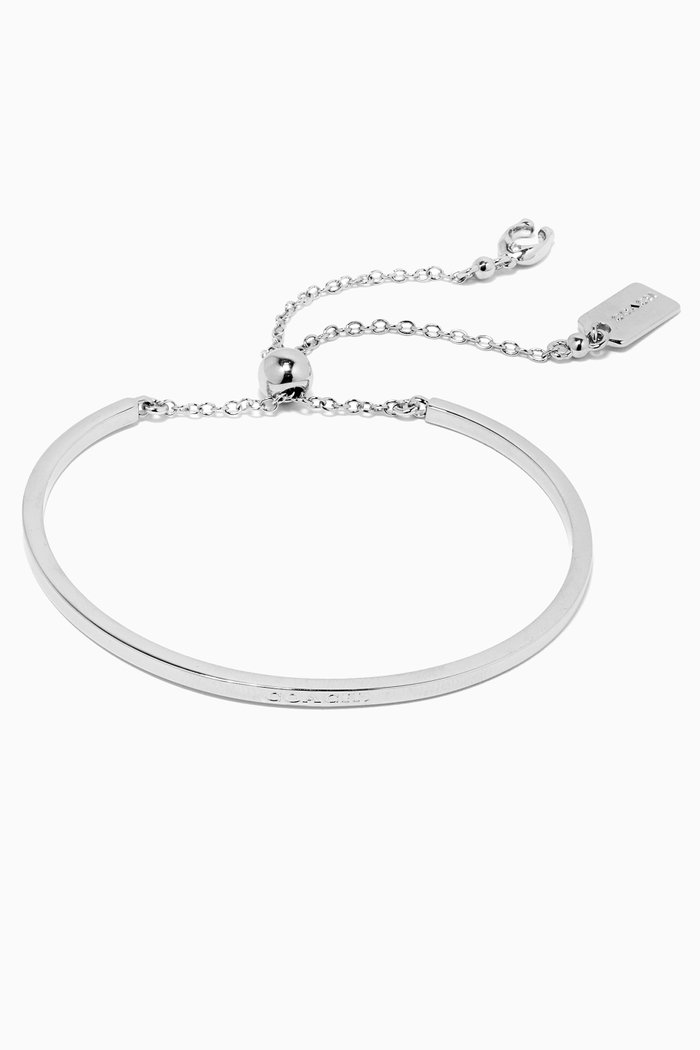 

Signature Slider Bangle, Silver