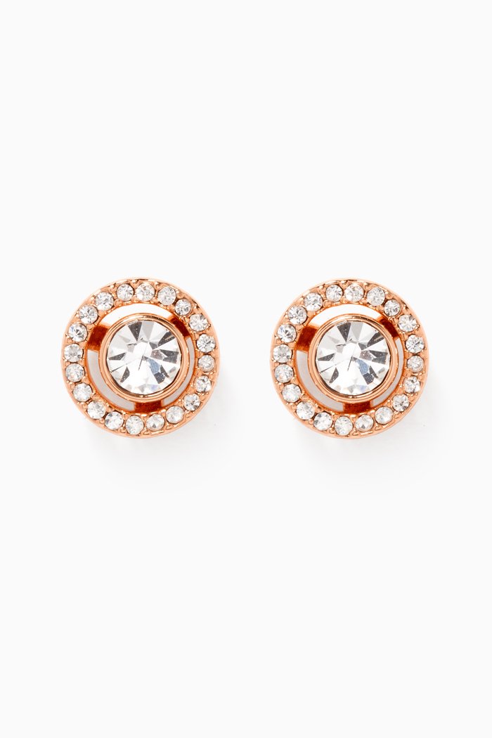 

Halo Pavé 2 in 1 Stud Earrings, Pink