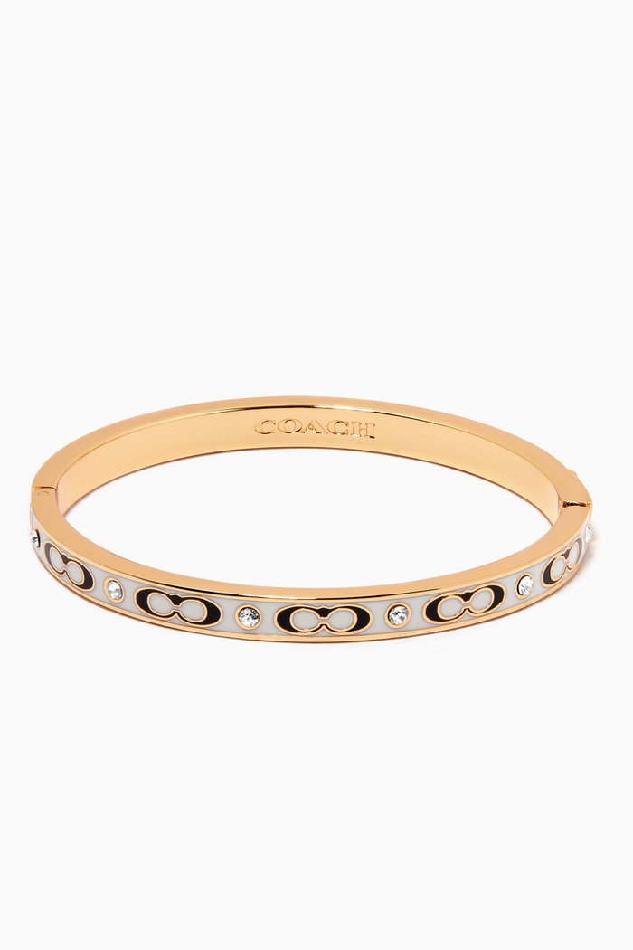 

Signature Stone Hinged Bangle, Multicolour