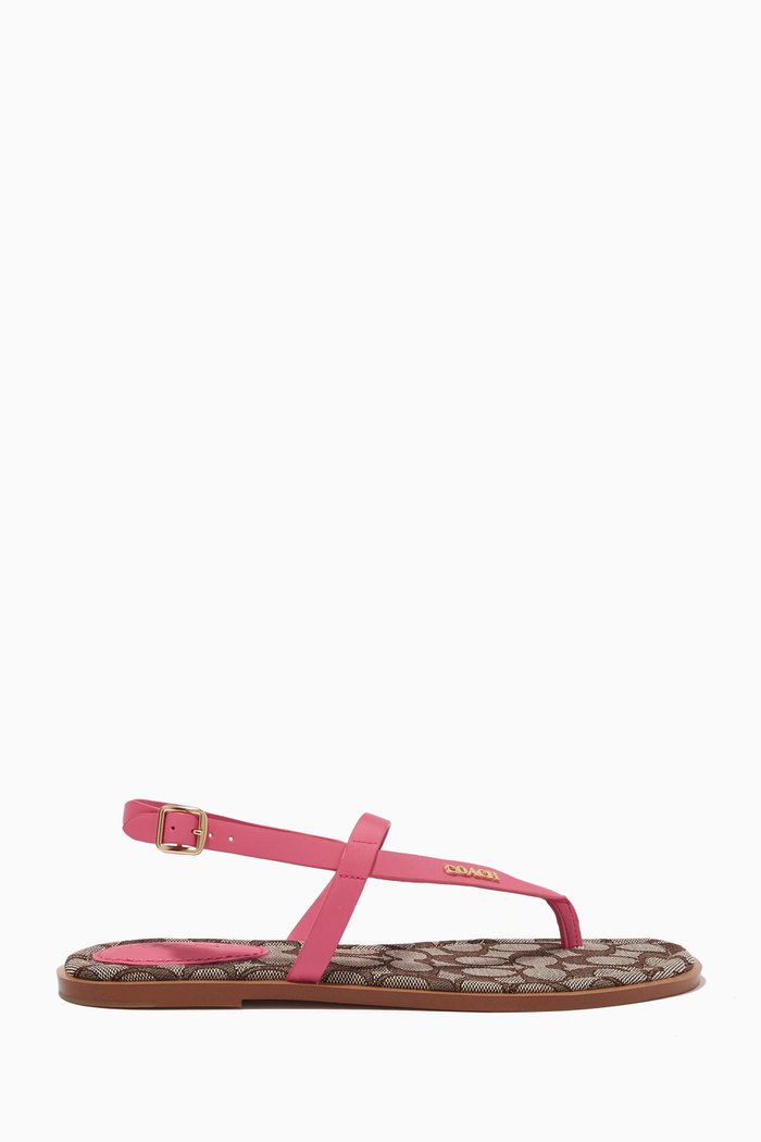

Josie Sandals in Leather, Orange
