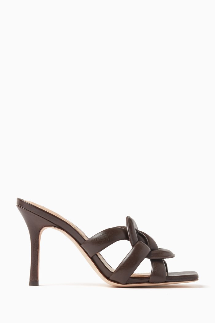 

Kellie 100 Mules in Leather, Brown