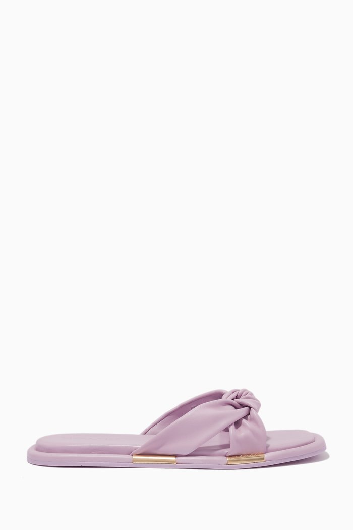 

Brooklyn Sandals in Leather, Purple