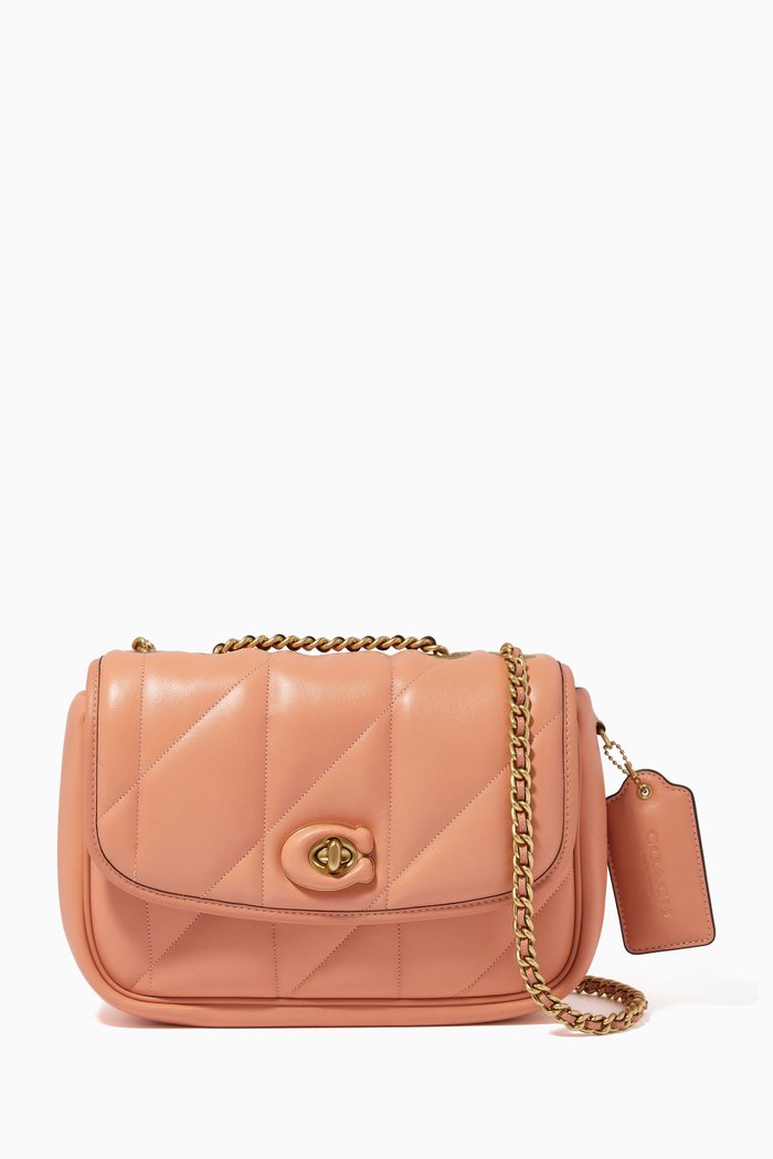 

Madison Shoulder Bag in Quilted Leather, Neutral