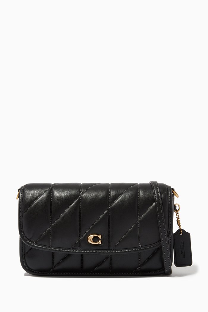 

Hayden Quilted Crossbody Bag in Nappa, Black