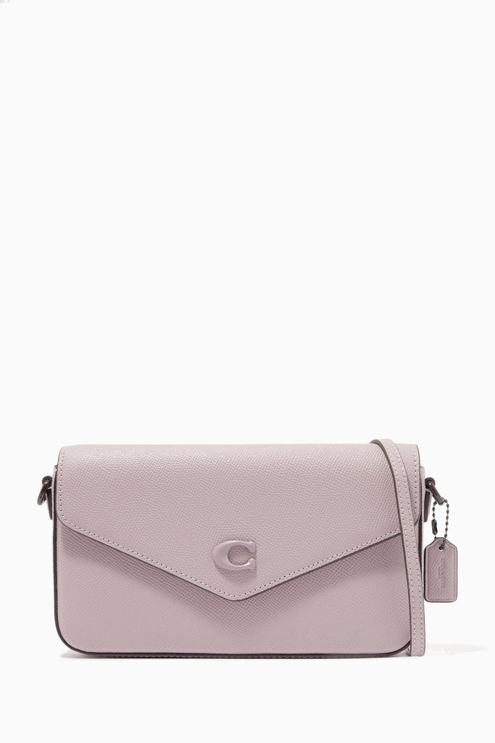 Wyn Crossbody Bag in Leather, Blue