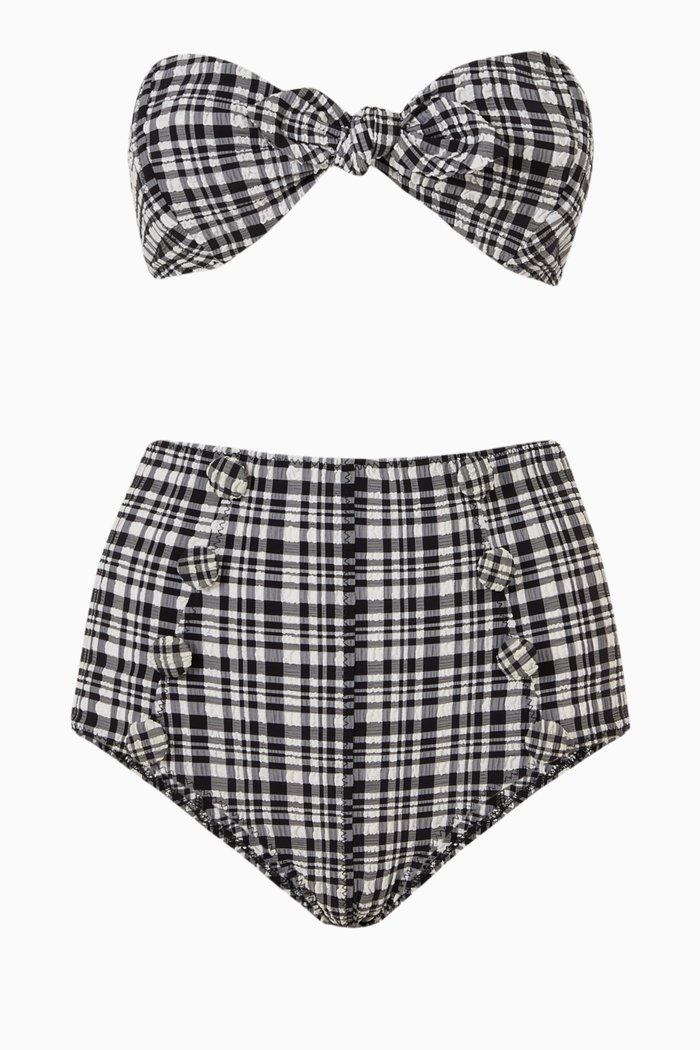 

Poppy High Waisted Bikini Set, Black